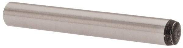 Value Collection - 4mm Diam x 30mm Pin Length Grade 8 Alloy Steel Precision Dowel Pin - Bright Finish, 1 Rounded End - Eagle Tool & Supply