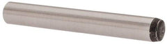 Value Collection - 4mm Diam x 30mm Pin Length Grade 8 Alloy Steel Precision Dowel Pin - Bright Finish, 1 Rounded End - Eagle Tool & Supply