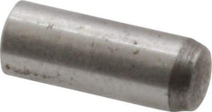 Value Collection - 5mm Diam x 14mm Pin Length Grade 8 Alloy Steel Precision Dowel Pin - Bright Finish, 1 Rounded End - Eagle Tool & Supply