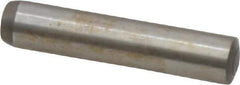 Value Collection - 5mm Diam x 24mm Pin Length Grade 8 Alloy Steel Precision Dowel Pin - Bright Finish, 1 Rounded End - Eagle Tool & Supply