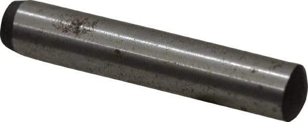Value Collection - 5mm Diam x 28mm Pin Length Grade 8 Alloy Steel Precision Dowel Pin - Bright Finish, 1 Rounded End - Eagle Tool & Supply
