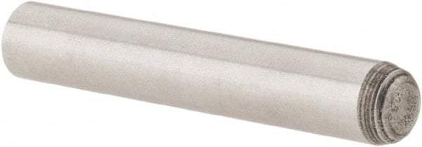 Value Collection - 5mm Diam x 30mm Pin Length Grade 8 Alloy Steel Precision Dowel Pin - Bright Finish, 1 Rounded End - Eagle Tool & Supply