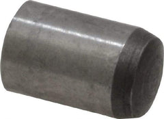 Value Collection - 6mm Diam x 10mm Pin Length Grade 8 Alloy Steel Precision Dowel Pin - Bright Finish, 1 Rounded End - Eagle Tool & Supply