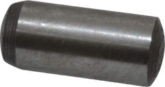 Value Collection - 6mm Diam x 14mm Pin Length Grade 8 Alloy Steel Precision Dowel Pin - Bright Finish, 1 Rounded End - Eagle Tool & Supply