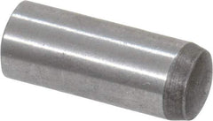 Value Collection - 6mm Diam x 16mm Pin Length Grade 8 Alloy Steel Precision Dowel Pin - Bright Finish, 1 Rounded End - Eagle Tool & Supply