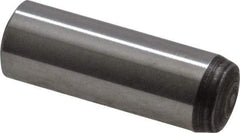 Value Collection - 6mm Diam x 18mm Pin Length Grade 8 Alloy Steel Precision Dowel Pin - Bright Finish, 1 Rounded End - Eagle Tool & Supply