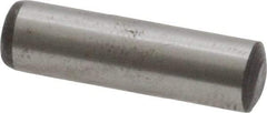 Value Collection - 6mm Diam x 22mm Pin Length Grade 8 Alloy Steel Precision Dowel Pin - Bright Finish, 1 Rounded End - Eagle Tool & Supply