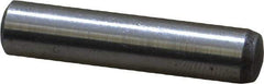 Value Collection - 6mm Diam x 28mm Pin Length Grade 8 Alloy Steel Precision Dowel Pin - Bright Finish, 1 Rounded End - Eagle Tool & Supply