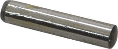 Value Collection - 6mm Diam x 30mm Pin Length Grade 8 Alloy Steel Precision Dowel Pin - Bright Finish, 1 Rounded End - Eagle Tool & Supply