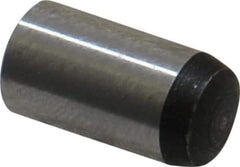 Value Collection - 8mm Diam x 16mm Pin Length Grade 8 Alloy Steel Precision Dowel Pin - Bright Finish, 1 Rounded End - Eagle Tool & Supply