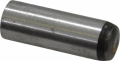Value Collection - 8mm Diam x 24mm Pin Length Grade 8 Alloy Steel Precision Dowel Pin - Bright Finish, 1 Rounded End - Eagle Tool & Supply
