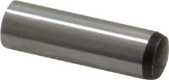 Value Collection - 8mm Diam x 28mm Pin Length Grade 8 Alloy Steel Precision Dowel Pin - Bright Finish, 1 Rounded End - Eagle Tool & Supply