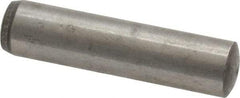 Value Collection - 8mm Diam x 34mm Pin Length Grade 8 Alloy Steel Precision Dowel Pin - Bright Finish, 1 Rounded End - Eagle Tool & Supply