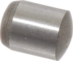 Value Collection - 10mm Diam x 14mm Pin Length Grade 8 Alloy Steel Precision Dowel Pin - Bright Finish, 1 Rounded End - Eagle Tool & Supply