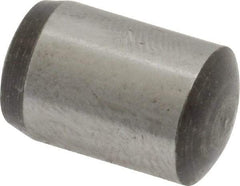 Value Collection - 10mm Diam x 16mm Pin Length Grade 8 Alloy Steel Precision Dowel Pin - Bright Finish, 1 Rounded End - Eagle Tool & Supply