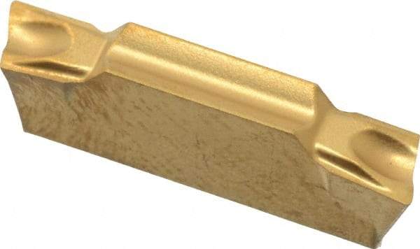 Seco - LCMF, 0.118" Cutting Width, MC, CP600 Grade, Double End Multi-Directional Turning Insert - TiAlN, TiN Coated - Eagle Tool & Supply