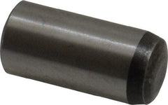 Value Collection - 10mm Diam x 22mm Pin Length Grade 8 Alloy Steel Precision Dowel Pin - Bright Finish, 1 Rounded End - Eagle Tool & Supply