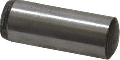 Value Collection - 10mm Diam x 28mm Pin Length Grade 8 Alloy Steel Precision Dowel Pin - Bright Finish, 1 Rounded End - Eagle Tool & Supply