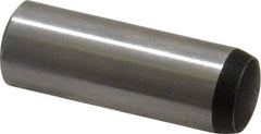 Value Collection - 10mm Diam x 30mm Pin Length Grade 8 Alloy Steel Precision Dowel Pin - Bright Finish, 1 Rounded End - Eagle Tool & Supply