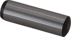 Value Collection - 10mm Diam x 34mm Pin Length Grade 8 Alloy Steel Precision Dowel Pin - Bright Finish, 1 Rounded End - Eagle Tool & Supply