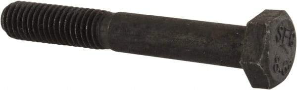 Value Collection - M8x1.25mm Metric Coarse, 55mm Length Under Head Hex Head Cap Screw - Partially Threaded, Grade 8.8 Steel, Uncoated, 13mm Hex - Eagle Tool & Supply