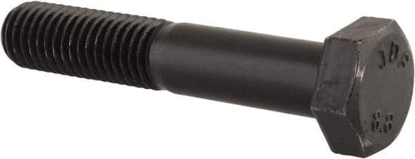 Value Collection - M12x1.75mm Metric Coarse, 65mm Length Under Head Hex Head Cap Screw - Partially Threaded, Grade 8.8 Steel, Uncoated, 19mm Hex - Eagle Tool & Supply
