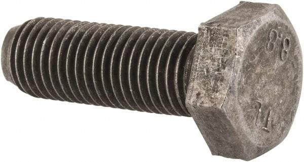 Value Collection - M12x1.50mm Metric Fine, 35mm Length Under Head Hex Head Cap Screw - Fully Threaded, Grade 8.8 Steel, Uncoated, 19mm Hex - Eagle Tool & Supply