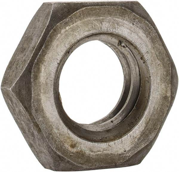 Value Collection - M10x1.50 Steel Right Hand Hex Jam Nut - 17mm Across Flats, 5mm High, Uncoated - Eagle Tool & Supply