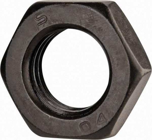 Value Collection - M16x2.00 Steel Right Hand Hex Jam Nut - 24mm Across Flats, 8mm High, Uncoated - Eagle Tool & Supply