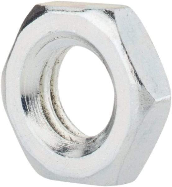 Value Collection - M8x1.25 Steel Right Hand Hex Jam Nut - 13mm Across Flats, 4mm High, Zinc-Plated Finish - Eagle Tool & Supply