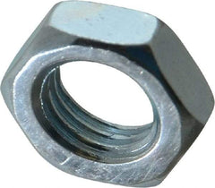 Value Collection - M16x2.00 Steel Right Hand Hex Jam Nut - 22mm Across Flats, 8mm High, Zinc-Plated Finish - Eagle Tool & Supply