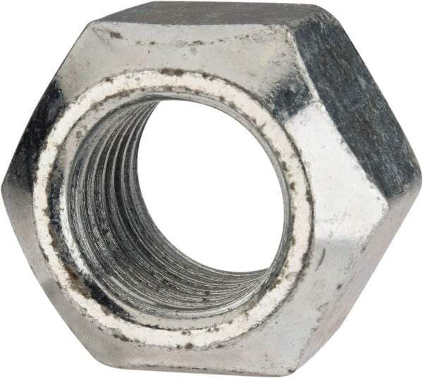 Value Collection - M24x3.00 Metric Coarse Grade 8 Hex Lock Nut with Distorted Thread - 24mm High, Zinc-Plated Finish - Eagle Tool & Supply