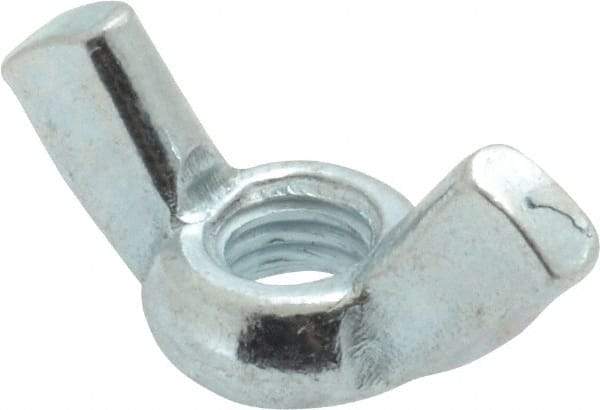 Value Collection - M6x1.00, Zinc Plated, Iron Standard Wing Nut - 2.7mm Wing Span, 15mm Wing Span - Eagle Tool & Supply