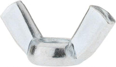 Value Collection - M10x1.50, Zinc Plated, Iron Standard Wing Nut - 4.6mm Wing Span, 23mm Wing Span - Eagle Tool & Supply