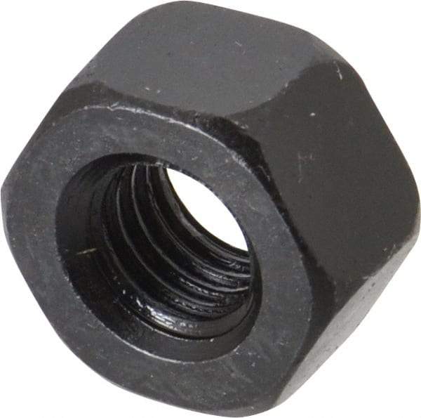 Value Collection - M12x1.75 Steel Right Hand Heavy Hex Nut - 22.78mm Across Flats, 12mm High, Uncoated - Eagle Tool & Supply