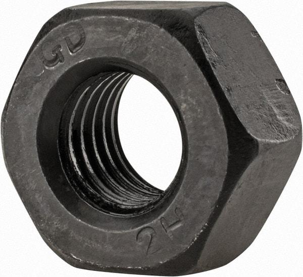 Value Collection - M18x2.50 Metric Coarse Steel Right Hand Heavy Hex Nut - 32.95mm Across Flats, 18mm High, Uncoated - Eagle Tool & Supply