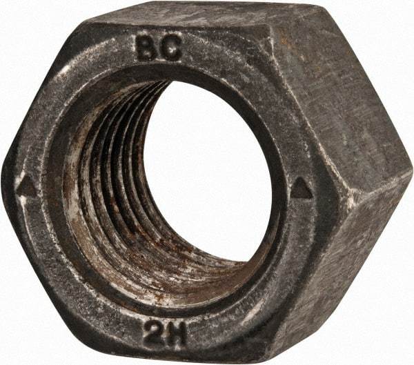 Value Collection - M22x2.50 Steel Right Hand Heavy Hex Nut - 39.55mm Across Flats, 23mm High, Uncoated - Eagle Tool & Supply