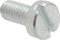 Value Collection - M3x0.50, 6mm Length Under Head Slotted Drive Machine Screw - Cheese Head, Grade 4.8 Steel, Zinc-Plated Finish, Without Washer - Eagle Tool & Supply