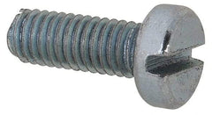 Value Collection - M3x0.50, 8mm Length Under Head Slotted Drive Machine Screw - Cheese Head, Grade 4.8 Steel, Zinc-Plated Finish, Without Washer - Eagle Tool & Supply