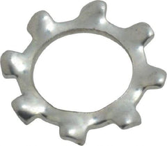 Value Collection - M8 Screw, 8.4mm ID, Spring Steel External Tooth Lock Washer - 15mm OD, Zinc-Plated, Grade 2 - Eagle Tool & Supply