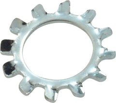Value Collection - M10 Screw, 10.5mm ID, Spring Steel External Tooth Lock Washer - 18mm OD, Zinc-Plated, Grade 2 - Eagle Tool & Supply