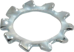 Value Collection - M12 Screw, 13mm ID, Spring Steel External Tooth Lock Washer - 20.5mm OD, Zinc-Plated, Grade 2 - Eagle Tool & Supply