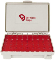 Vermont Gage - 55 Piece, 0.21-1.29 mm Diameter Plug and Pin Gage Set - Plus 0.01 mm Tolerance, Class ZZ - Eagle Tool & Supply