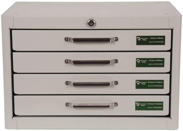 Vermont Gage - 760 Piece, 1.31-16.49 mm Diameter Plug and Pin Gage Set - Plus 0.01 mm Tolerance, Class ZZ - Eagle Tool & Supply