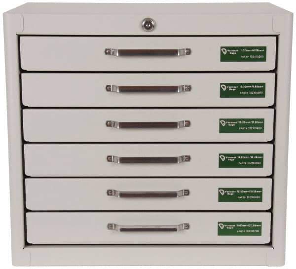 Vermont Gage - 985 Piece, 1.3-20.98 mm Diameter Plug and Pin Gage Set - Plus 0.01 mm Tolerance, Class ZZ - Eagle Tool & Supply