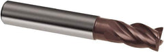 Guhring - 16mm, 22mm LOC, 16mm Shank Diam, 82mm OAL, 4 Flute, Solid Carbide Square End Mill - Single End, Nano-A Finish, Spiral Flute, 36/38° Helix, Centercutting, Right Hand Cut, Right Hand Flute, Series 3804 - Eagle Tool & Supply