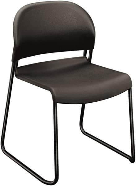 Hon - Polymer Lava Stacking Chair - Chrome Frame, 19 Inch Wide x 21 Inch Deep x 30 Inch High - Eagle Tool & Supply