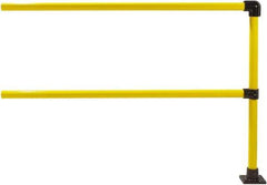 Hollaender - 6' Long x 6-1/2" High, Steel & Aluminum Extension Railing - 1.9" Pipe, Includes Sub Assembled Post, 2 Horizontal Rails, Bag with 1 Flange, Instructions, Assembly Tool - Eagle Tool & Supply