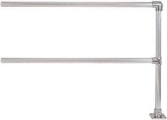 Hollaender - 6' Long x 6-1/2" High, Aluminum Extension Railing - 1.9" Pipe, Includes Sub Assembled Post, 2 Horizontal Rails, Bag with 1 Flange, Instructions, Assembly Tool - Eagle Tool & Supply