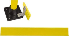 Hollaender - 4' Long x 4" High, Aluminum Toeboard - 4" Pipe, Includes Toeboard & Bag Hardware - Eagle Tool & Supply